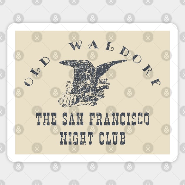 The Old Waldorf 1976 Sticker by JCD666